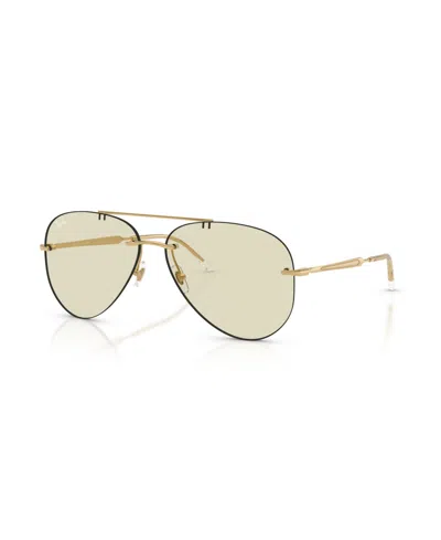 Ray Ban Unisex Aviator Photochromic Metal Sunglasses Rb3791 In Neutral