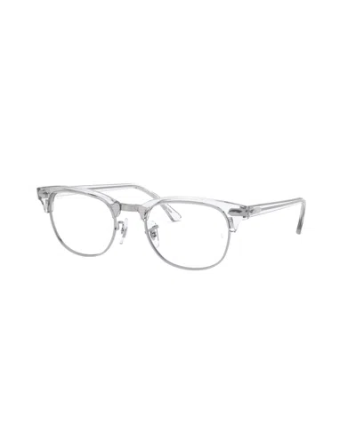 Ray Ban Unisex Clubmaster Optics Eyeglasses, Rb5154 In Metallic