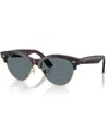 Ray Ban Clubmaster Way Sunglasses In Red Havana On Gold