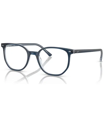 Ray Ban Unisex Elliot Optics Eyeglasses, Rb5397 In Blue On Transparent Blue