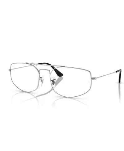 Ray Ban Unisex Explorer V Optics Eyeglasses, Rb6545 In Silver