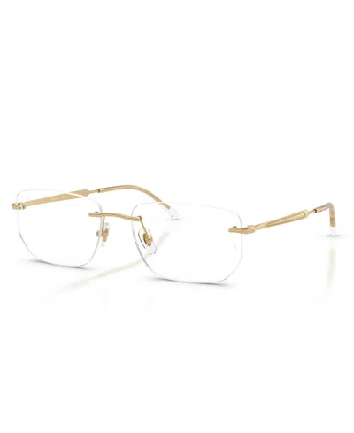 Ray Ban Unisex Eyeglasses, Rb3768v In Arista Gold