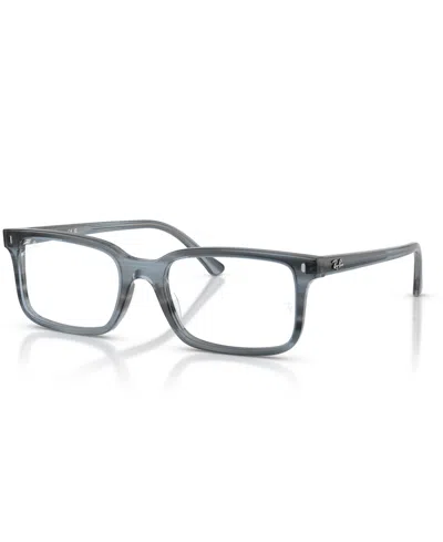 Ray Ban Unisex Eyeglasses, Rb5445 In Striped Blue
