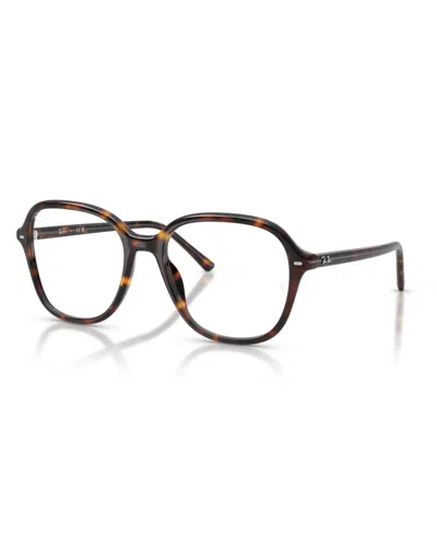Ray Ban Rb5456 Tortoiseshell-effect Geometric-frame Glasses In Multi
