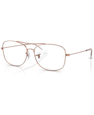 Ray Ban Unisex Eyeglasses, Rb6499 57 In Rose Gold
