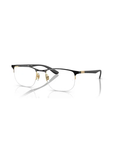 Ray Ban Unisex Eyeglasses, Rb6513 In Black On Gold