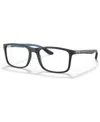 Ray Ban Rb8908 Optics Eyeglasses Blue Frame Clear Lenses Polarized 55-18 In Black