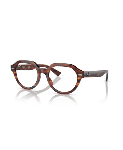 Ray Ban Unisex Gina Optics Eyeglasses, Rb7214 In Brown