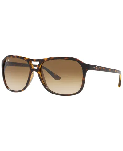 Ray Ban Unisex Gradient Sunglasses, Rb4128 In Light Havana