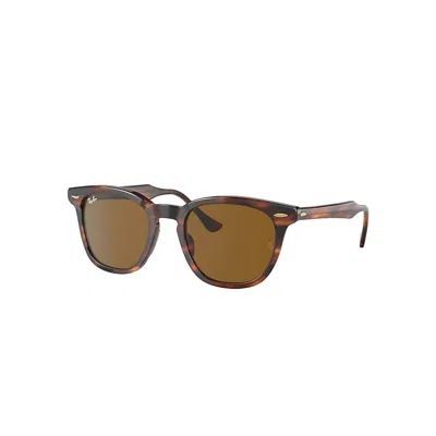 Ray Ban Unisex - Hawkeye Sunglasses In Striped Havana Brown In Multi