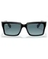 Ray Ban Unisex Inverness Sunglasses, Rb2191 54 In Black On Transparent,blu Gradient