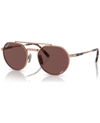 Ray Ban Ray-ban Womens Gold Rb8265 Jack Ii Aviator-frame Titanium Sunglasses
