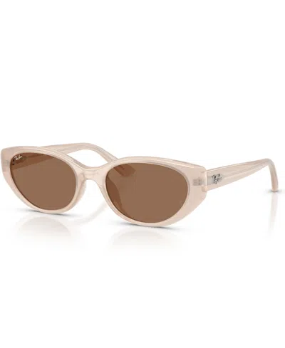 Ray Ban Unisex Large Sunglasses, Rb4457d In Pink