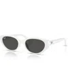 Ray Ban Rb4457d Bio-based Sonnenbrillen Weiss Fassung Grau Glas 55-19 In White