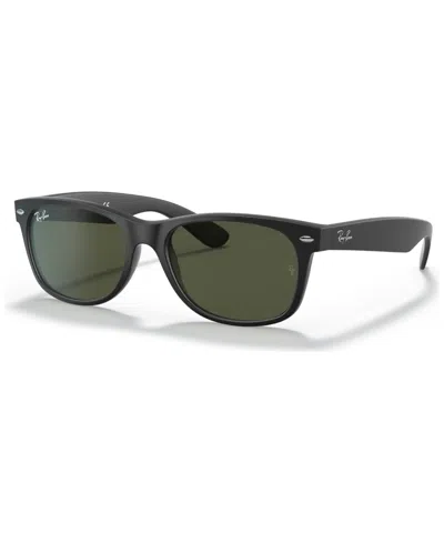 RAY BAN UNISEX LOW BRIDGE FIT SUNGLASSES, RB2132F NEW WAYFARER MATTE 55