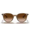 Ray Ban Unisex Low Bridge Fit Sunglasses, Rb4305f 53 In Opal Beige