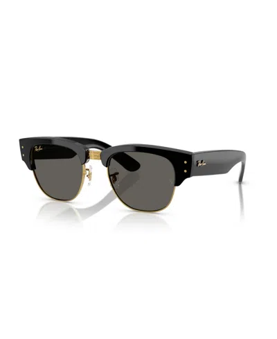 RAY BAN UNISEX MEGA CLUBMASTER BLACKED OUT COLLECTION SUNGLASSES, RB0316S