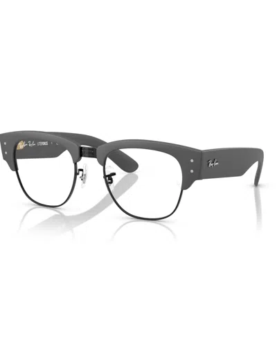 Ray Ban Unisex Mega Clubmaster Optics Liteforce Eyeglasses, Rb7316v In Gray