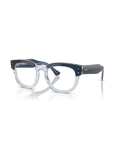 Ray Ban Unisex Mega Hawkeye Optics Eyeglasses, Rb0298v In Striped Brown Green