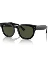Ray Ban Doreen Sunglasses Black Frame Green Lenses 52-20 In Black