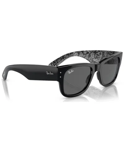 Ray Ban Unisex Mega Wayfarer Disney 100th Anniversary Sunglasses, Rb0840s In Black