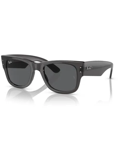 Ray Ban Unisex Mega Wayfarer Sunglasses, Rb0840s In Transparent Black