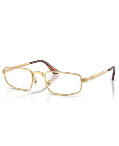 Ray Ban Unisex Oval Eyeglasses, Rb3927v In Gold