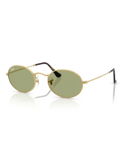 Ray Ban Unisex Oval Metal Sunglasses, Rb3547
