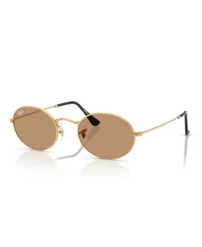 RAY BAN UNISEX OVAL METAL SUNGLASSES, RB3547