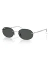 Ray Ban Unisex Oval Sunglasses, Rb3767 In Silver