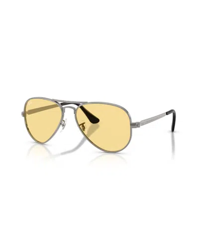 Ray Ban Unisex Pilot Aviator Max Sunglasses, Rb3925 In Silver
