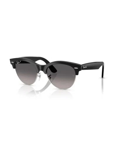 Ray Ban Unisex Polarized Clubmaster Way Square Sunglasses,rb2341 In Black
