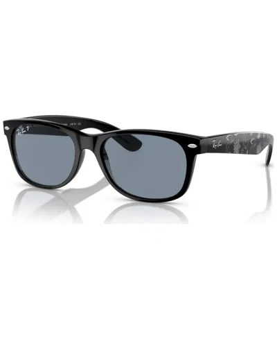 Ray Ban Unisex Polarized Disney Sunglasses, New Wayfarer The Little Mermaid Rb2132 In Black