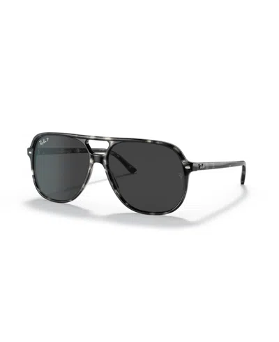 Ray Ban Unisex Polarized Square Sunglasses, Bill Rb2198 In Black