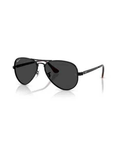 Ray Ban Unisex Polarized Sunglasses, Aviator Max Rb3925 In Black
