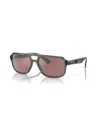 Ray Ban Rb4414m Scuderia Ferrari Collection Sunglasses Transparent Grey Frame Silver Lenses Polarized 58-17 In Transparent Gray
