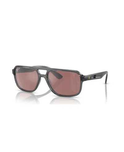 RAY BAN UNISEX POLARIZED SUNGLASSES, MIRROR RB4414M