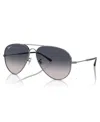 Ray Ban Unisex Polarized Sunglasses, Old Aviator Rb3825 In Gunmetal