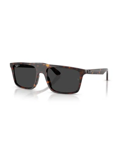 Ray Ban Unisex Polarized Sunglasses, Rb2222 In Brown