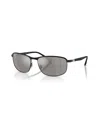 Ray Ban Unisex Polarized Sunglasses, Rb3671ch In Black