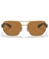 Ray Ban Unisex Polarized Sunglasses, Rb3672 60 In Arista