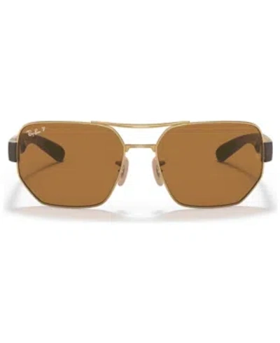 Ray Ban Unisex Polarized Sunglasses, Rb3672 60 In Arista