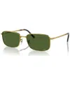 Ray Ban Unisex Polarized Sunglasses, Rb3717 In Gold-tone