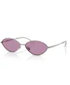 Ray Ban Rb3757 Oval Metal Sunglasses In Gunmetal