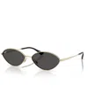Ray Ban Womens Gold Rb3757 Kai Oval-frame Metal Sunglasses In Pale Gold