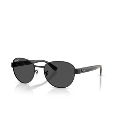 Ray Ban Unisex Polarized Sunglasses, Rb3766ch In Black