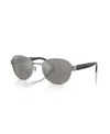 Ray Ban Unisex Polarized Sunglasses, Rb3766ch In Gray