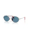 Ray Ban Unisex Polarized Sunglasses, Rb3775m In Blue