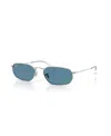 Ray Ban Unisex Polarized Sunglasses, Rb3947 In Blue
