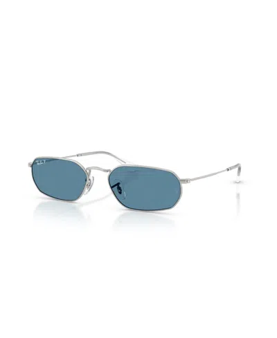 Ray Ban Unisex Polarized Sunglasses, Rb3947 In Blue